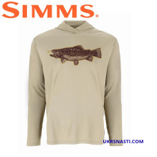 Худи Simms Tech Hoody - Artist Series Stone Trout Fly размер XL